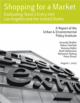 Shopping for a Market Evaluating Tesco’S Entry Into Los Angeles and the United States