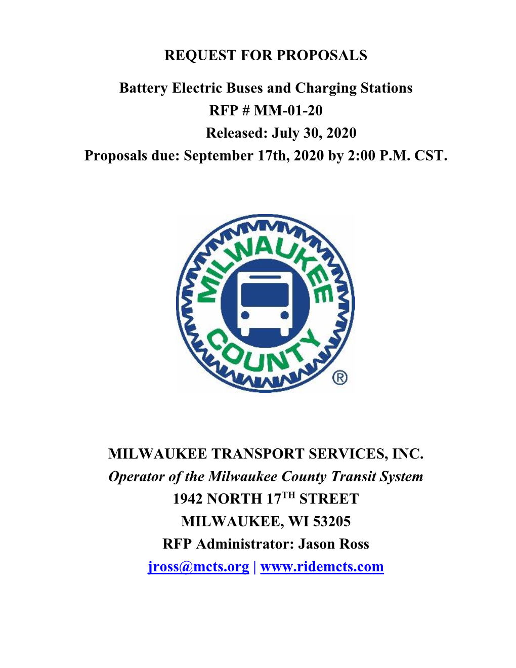 Bus Procurement Guidelines RFP 2013