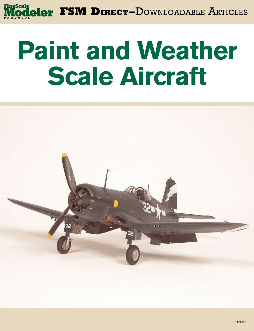 Paint and Weather Scale Aircraft