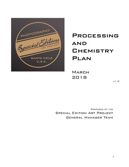 SEAP Processing and Chemistries Plan Copy