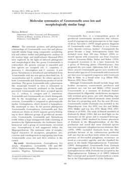 Molecular Systematics of Ceratostomella Sensu Lato and Morphologically Similar Fungi
