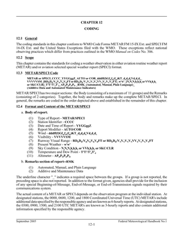 12-1 CHAPTER 12 CODING 12.1 General the Coding Standards In