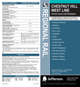 Chestnut Hill West Line Public Timetable Layout 1 5/13/2016 10:13 AM Page 1