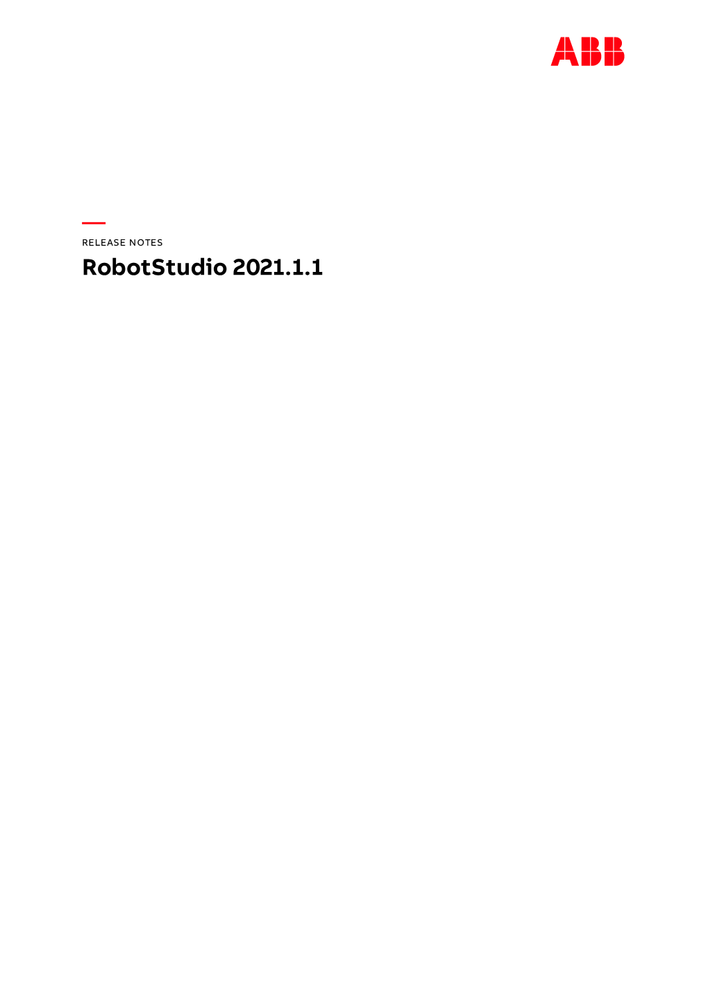 — Robotstudio 2021.1.1