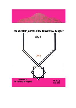 The Scientific Journal of the University of Benghazi SJUB EDITORIAL BOARD