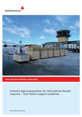 Finland's Legal Preparedness for International Disaster Response