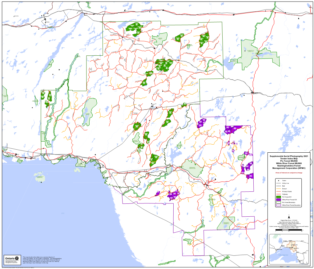 Supplemental Aerial Photography 2021 Tender Index Map Pic Forest