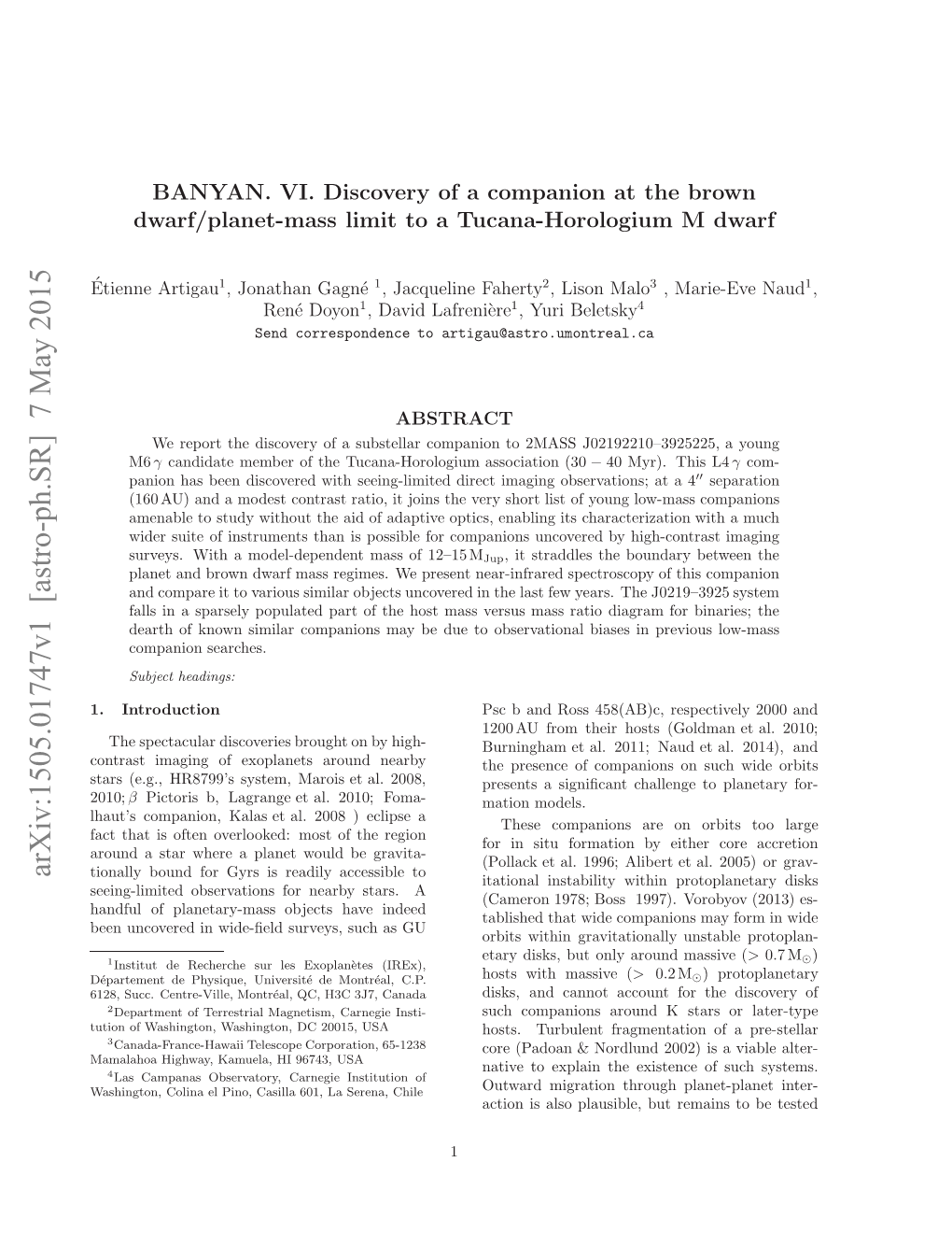 BANYAN. VI. Discovery of a Companion at the Brown Dwarf