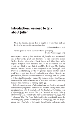 Introduction: We Need to Talk About Julien