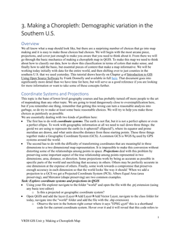 Making a Choropleth: Demographic Variation in the Southern U.S