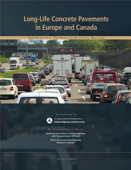 Long-Life Concrete Pavements in Europe and Canada