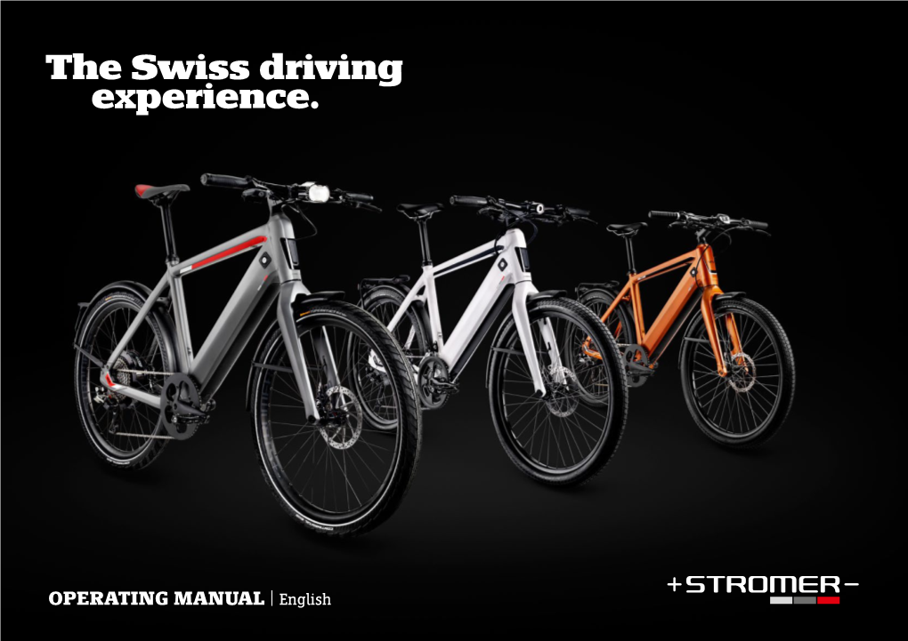 OPERATING MANUAL | English COMPONENTS for the STROMER S-PEDELEC