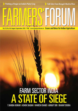 Cover Story a Farmers' Forum Report