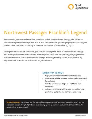 Northwest Passage: Franklin's Legend