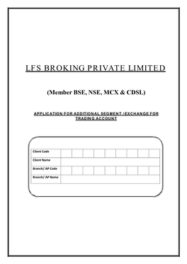 Lfs Broking Private Limited