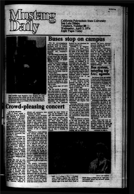 Mustang Daily, April 3, 1974