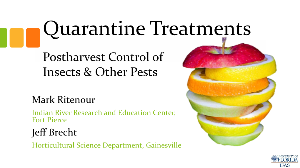 Postharvest Control of Insects & Other Pests