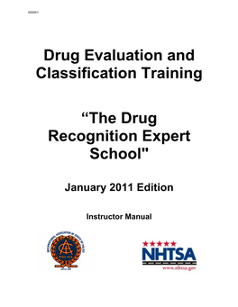 Drug Evaluation and Classification Training