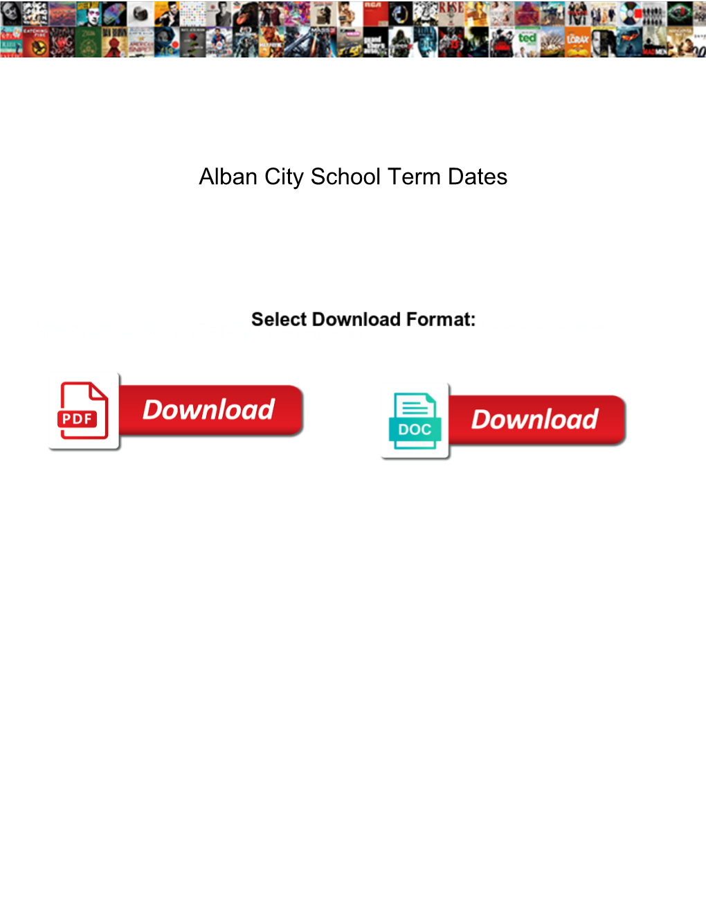 Alban City School Term Dates