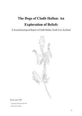 The Dogs of Cladh Hallan: an Exploration of Beliefs