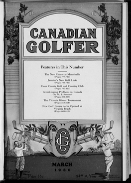 Canadian Golfer, March, 1930