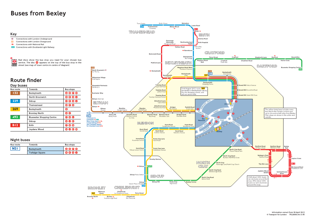 Buses from Bexley