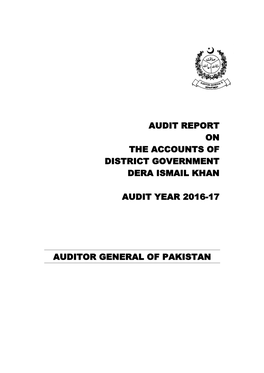 Audit Report on the Accounts of District Government Dera Ismail Khan