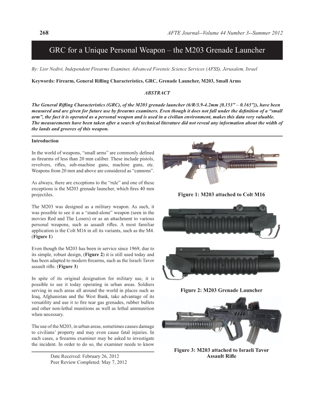 The M203 Grenade Launcher