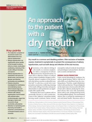 An Approach to the Patient with a Dry Mouth
