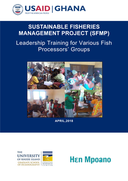 Leadership Training for Various Fish Processors' Groups