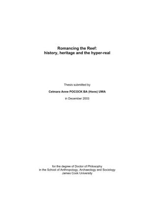 Romancing the Reef: History, Heritage and the Hyper-Real