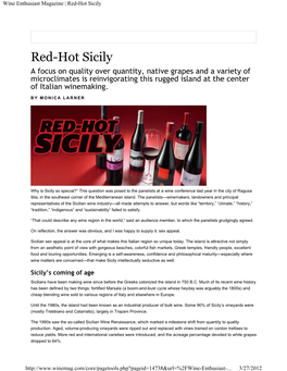 Red-Hot Sicily