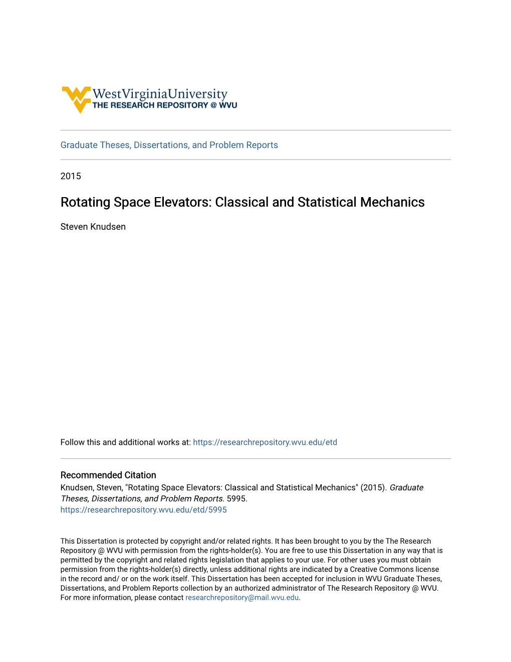 Rotating Space Elevators: Classical and Statistical Mechanics