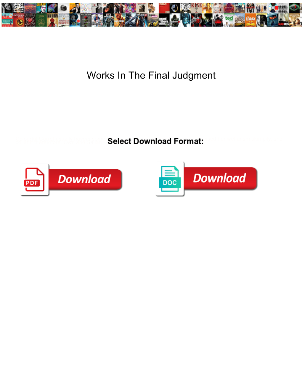 Works in the Final Judgment