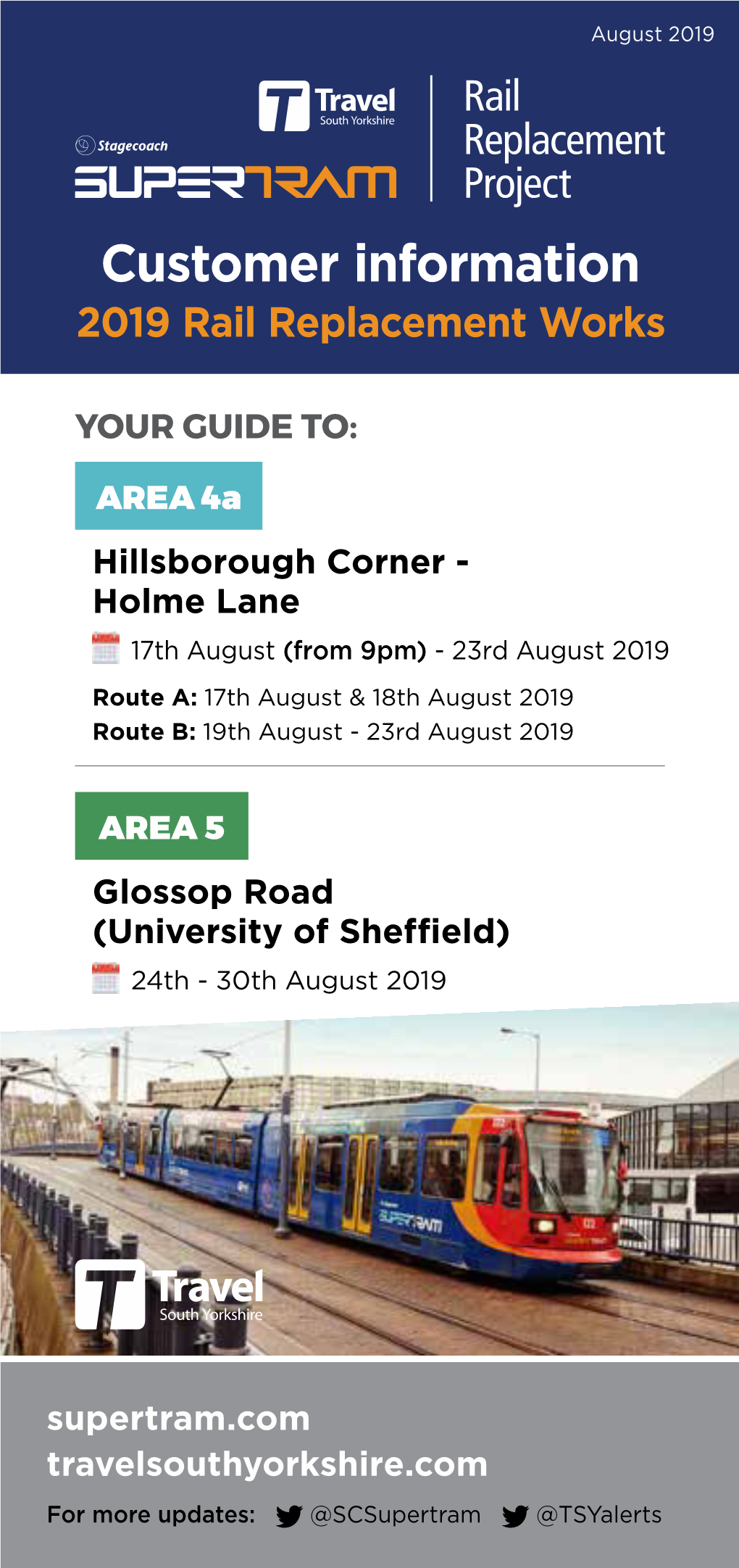 Customer Information 2019 Rail Replacement Works