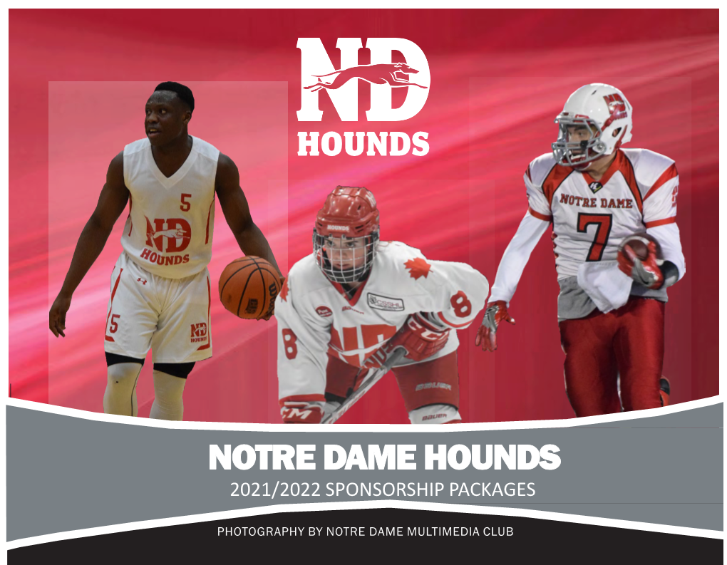 Notre Dame Hounds 2021/2022 Sponsorship Packages