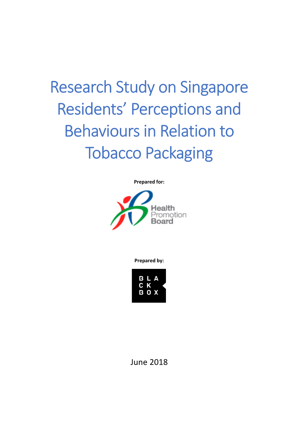 Research Study on Singapore Residents' Perceptions And