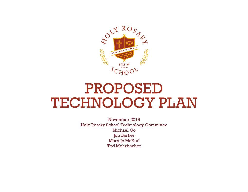 Proposed Technology Plan