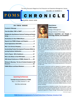 POMS Chronicle Vol 15 No 2.Pub