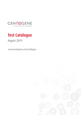 Test Catalogue August 2019