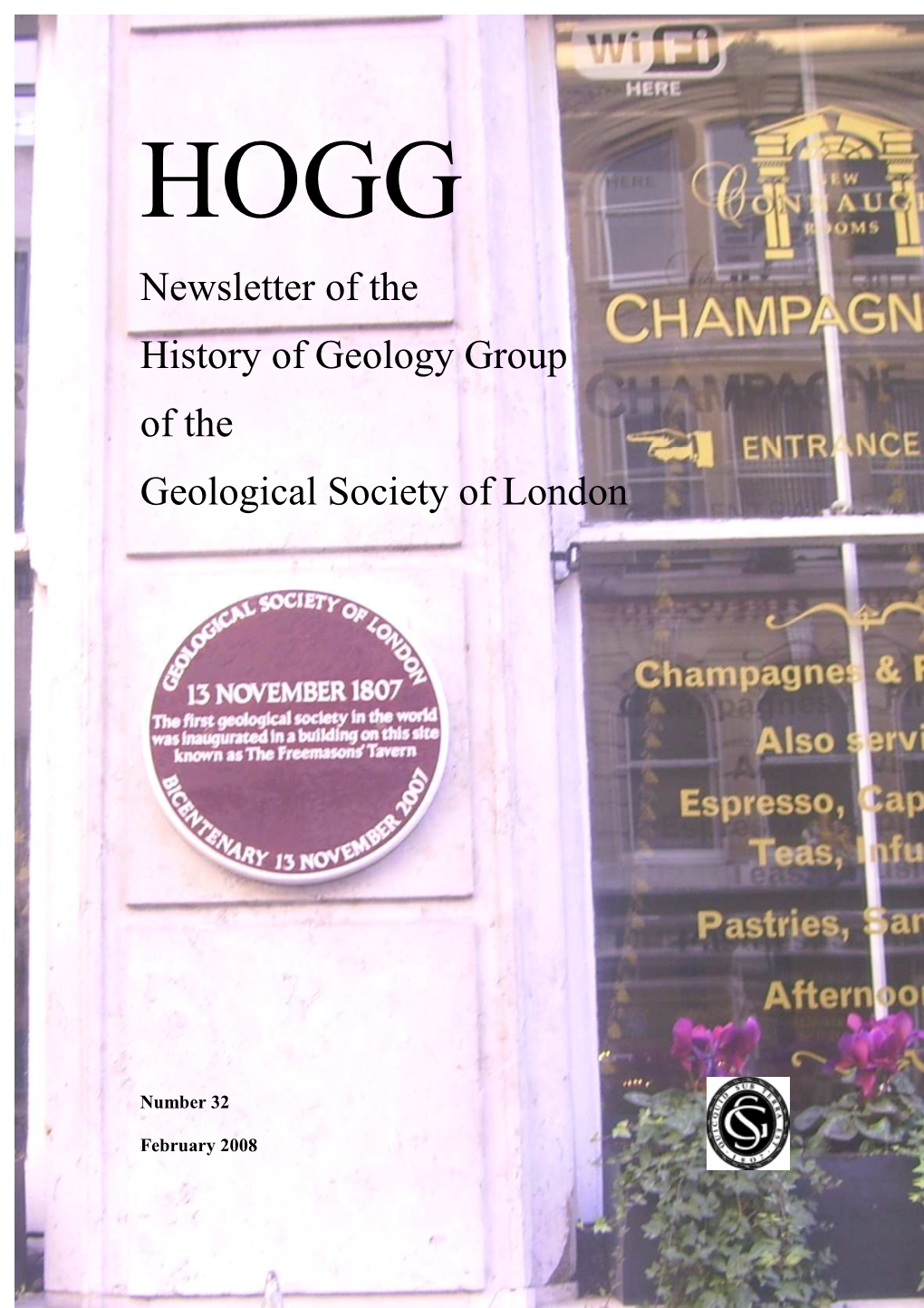 Newsletter of the History of Geology Group of the Geological Society of London