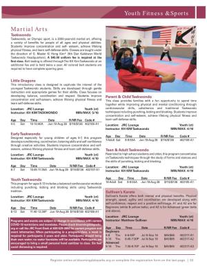 Martial Arts Youth Fitness & Sports