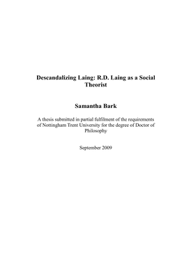 Revised Phd Thesis RD Laing
