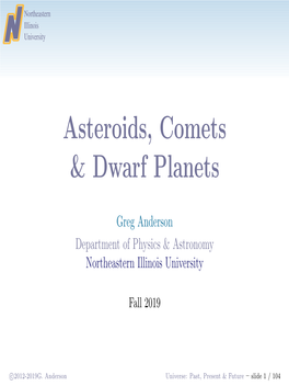 Asteroids, Comets & Dwarf Planets