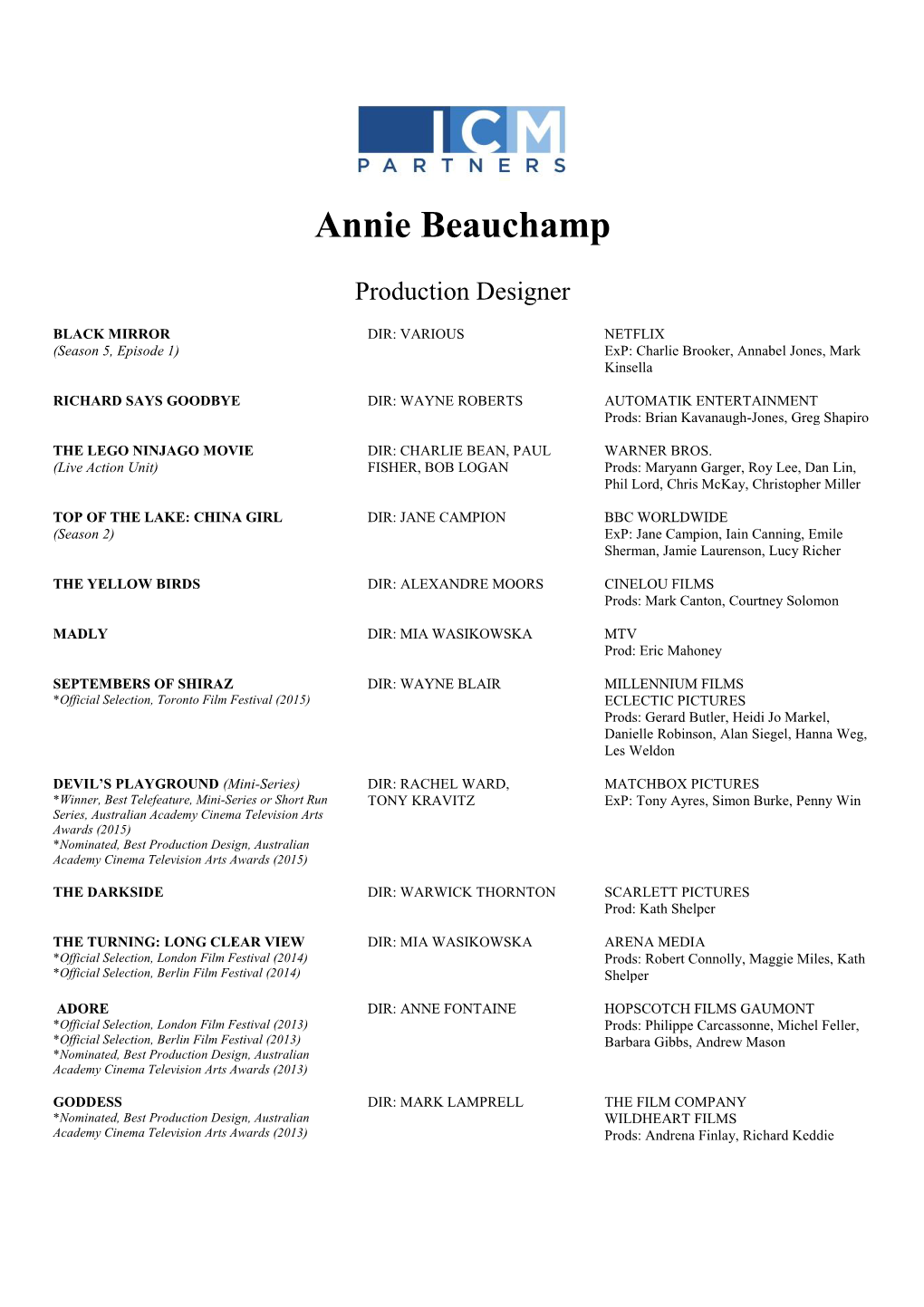 Annie Beauchamp