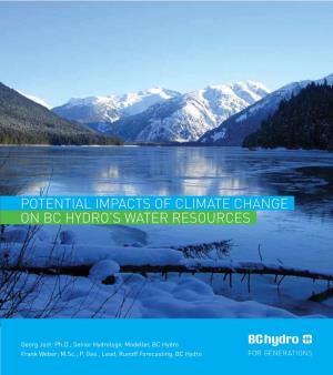 BC Hydro Climate Change Assessment Report 2012