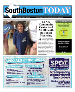 Curley Community Center and All of South Boston in Mourning