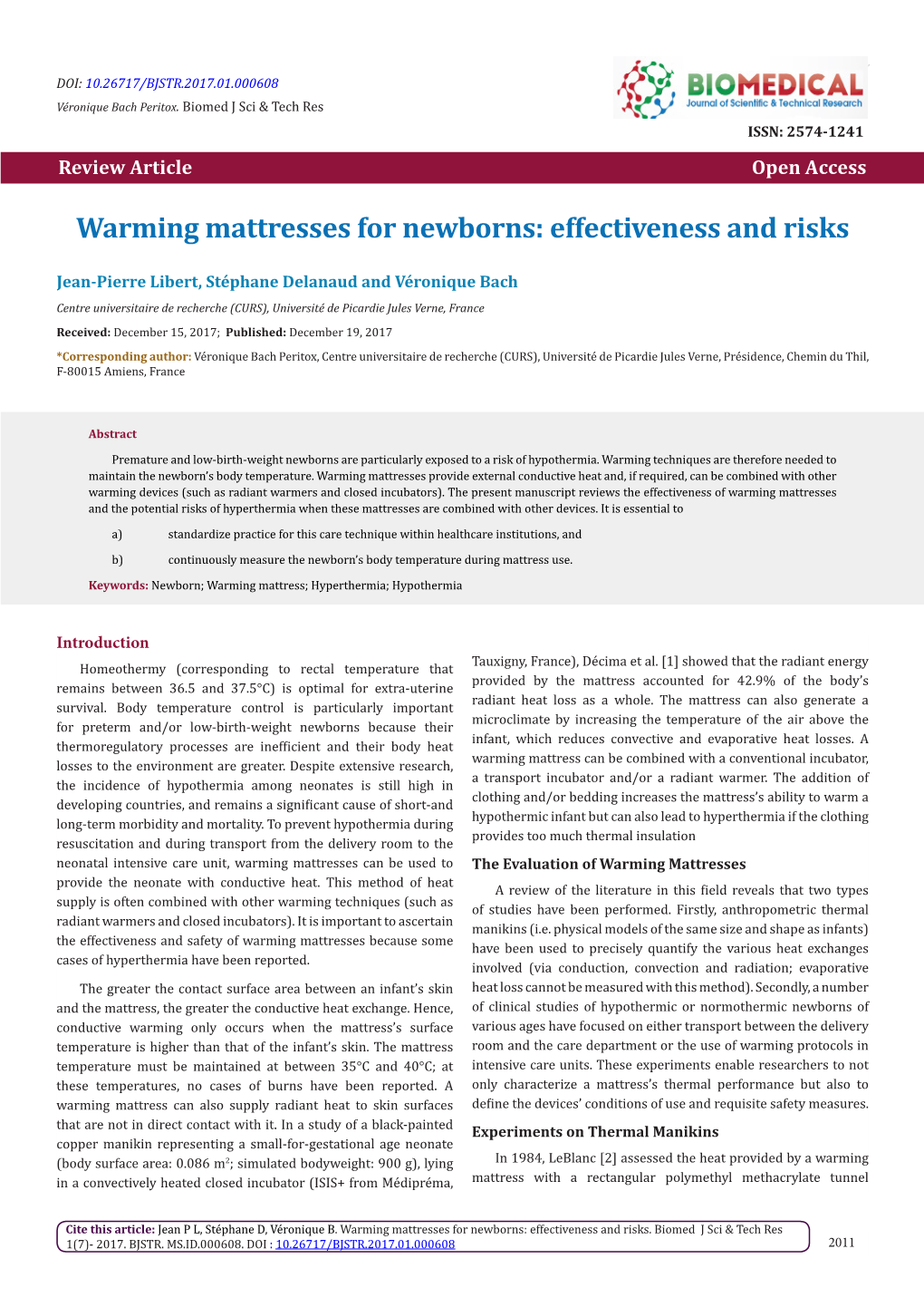Warming Mattresses for Newborns: Effectiveness and Risks