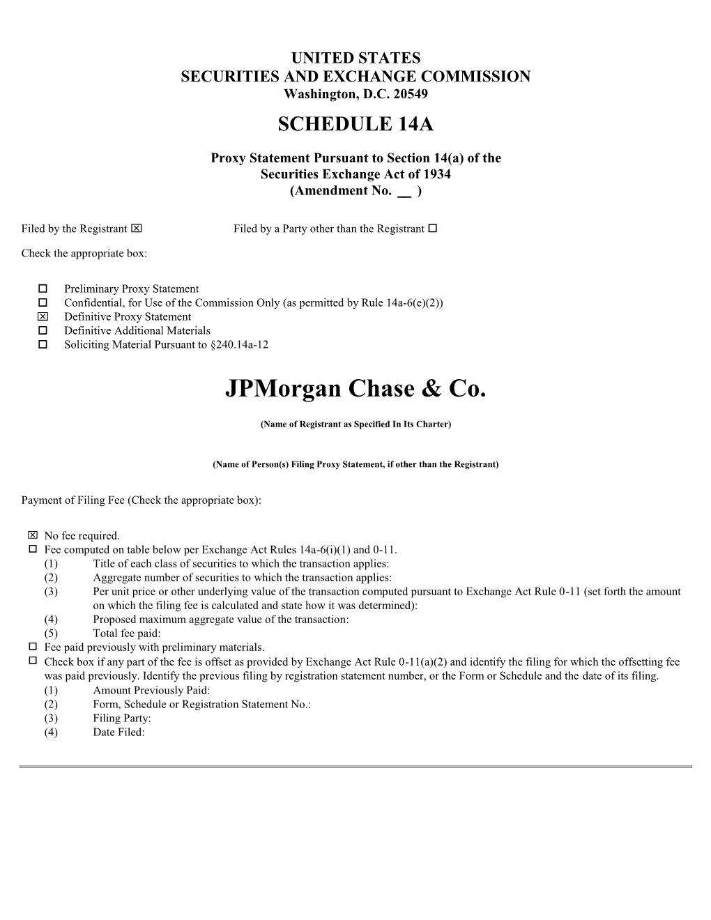 Jpmorgan Chase & Co