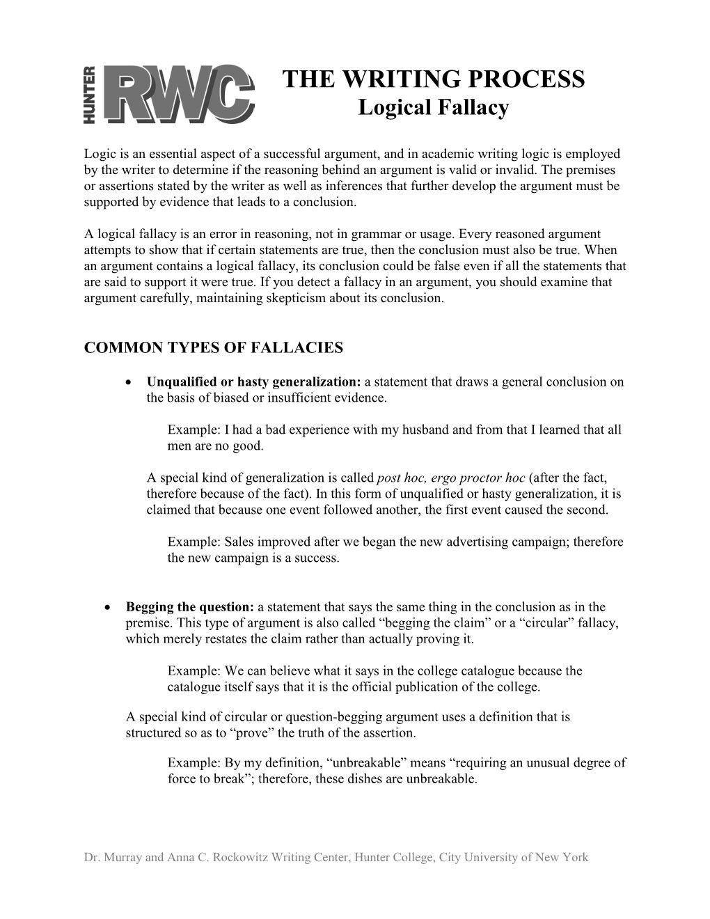 Logical Fallacy